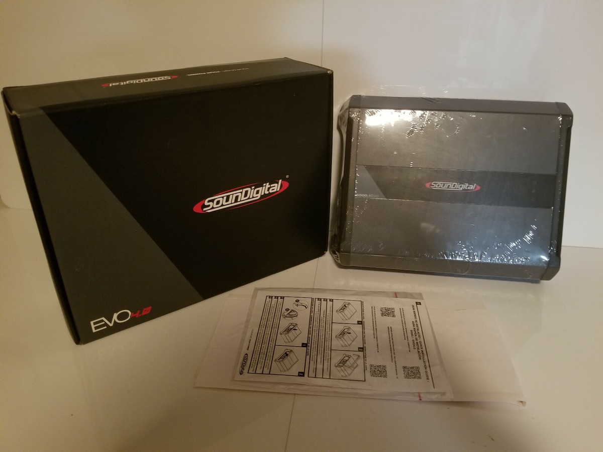 SOUNDIGITAL 5000.1 EVO 4.0 AMPLIFIER MONO 5000 WATTS RMS 2-OHM FREE SHIPPING