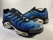 Nike Air Max Plus Tn Hyper Blue Black White Yellow Men Size 13 Rare BQ4629-003