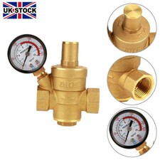 DN15 1/2" Brass Water Pressure Reducing Regulator Valve Reducer UK