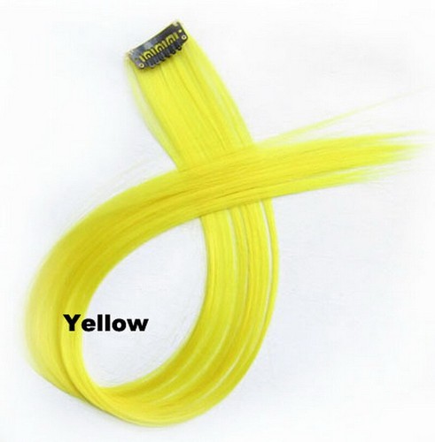 BUY 3 GET 3 FREE! Rainbow Clip In Highlight Streaks like Human Hair Extension UK - Picture 54 of 55
