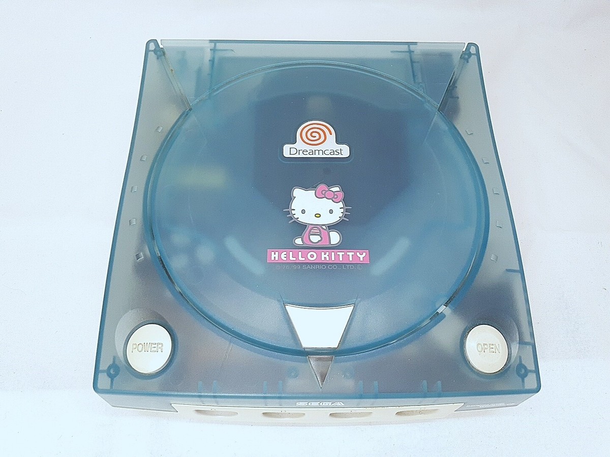 Sega Dreamcast console Hello Kitty Blue set New Battery HKT-3000 