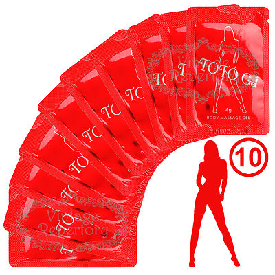 Portable Water Based Personal Lubricant Lube Body Sex Massage Gel Lotion 4g 10pc