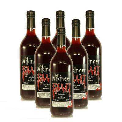 (7,32 EUR/l) 6 Flaschen Wikingerblut á 0,75l (6% vol.) Honigwein Honig Met