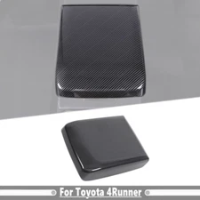 For Toyota 4Runner 2025+ Carbon Fiber Car Central Armrest Storage Box Cover Trim