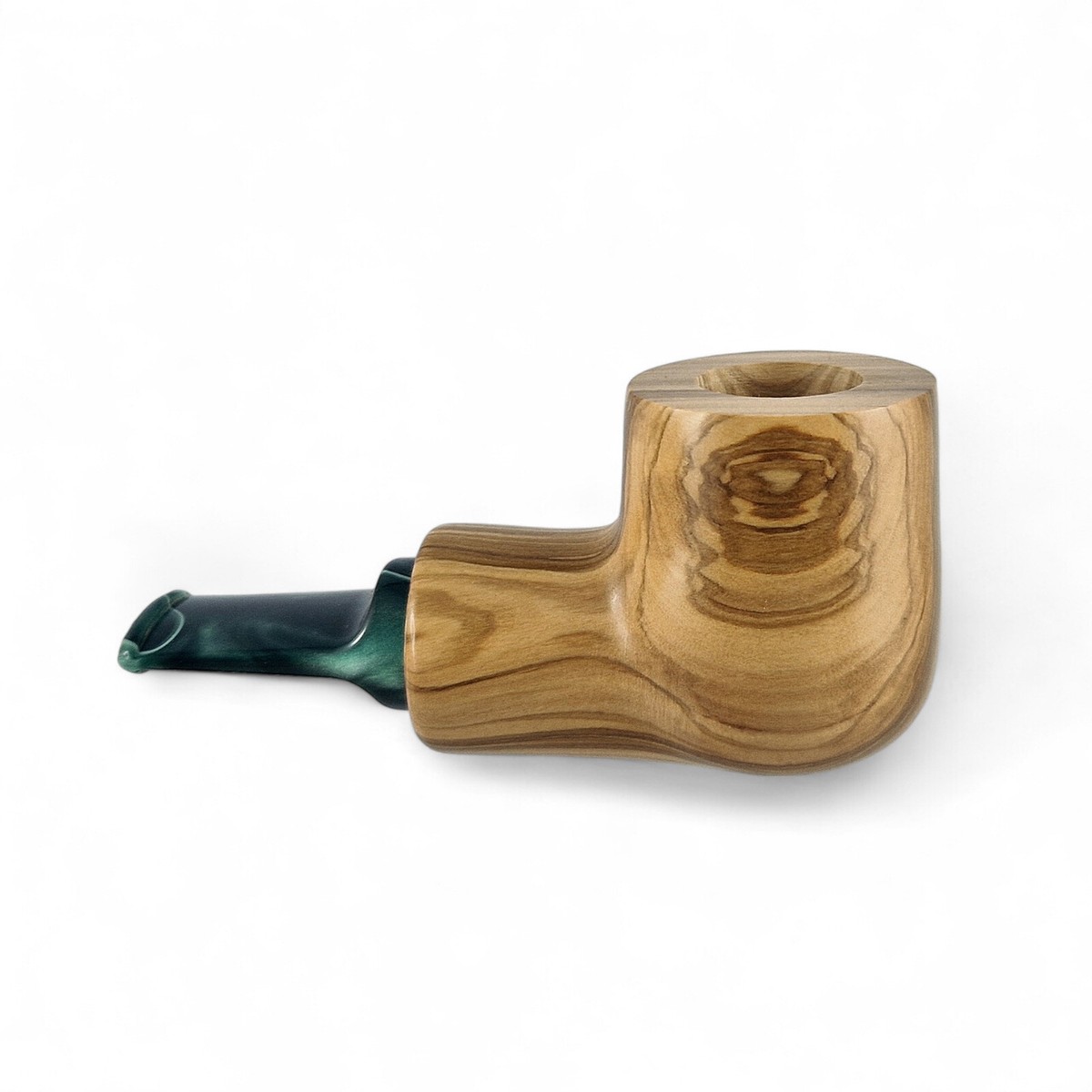 Mr.Brog Workshop Handmade New Tobacco Pipe no.175 Fuco Natural Olive Wood