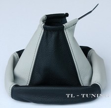 Schaltsack Schaltmanschette passend für OPEL ZAFIRA A Bj. 99-05 Hellgrau-Schwarz