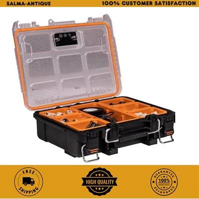 Ridgid Small Parts Organizer Compact Pro Gear System 6 Compartment Tool Case