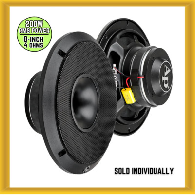 Audiopipe APMB-828G-CHF 8'' 200W RMS Power Compression Horn Mid-range Car Speaker