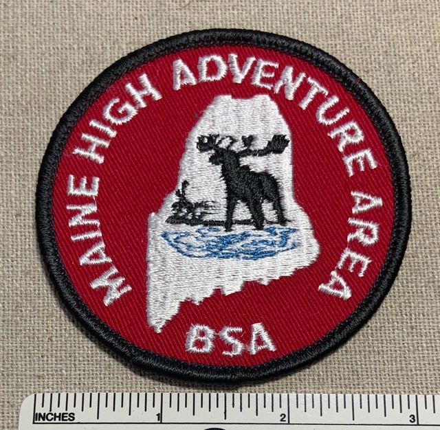Vintage MAINE HIGH ADVENTURE AREA Boy Scout Badge PATCH Moose BSA Uniform Camp eBay