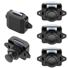 5 Pack Push Button Keyless Locks Latch Knob for RV Drawer Cupboard Cabinet Door