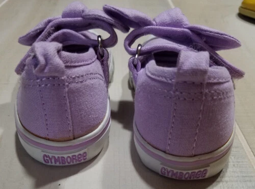 Usado en Excelente Condición Gymboree Talla 4 PAINTING PALS Lavanda Púrpura Arco Tenis Zapatos Foto 3 de 4