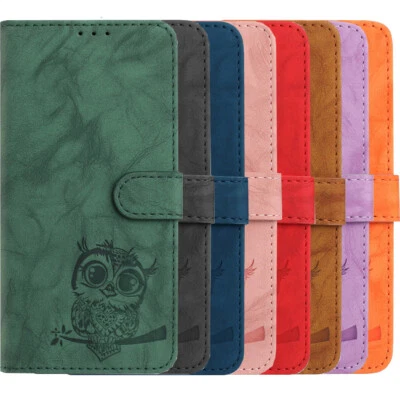 Handyhülle für Samsung A32 A13 A12 A51 A22 A50 A71 Eule Muster Flip Wallet Case - Bild 1 von 4