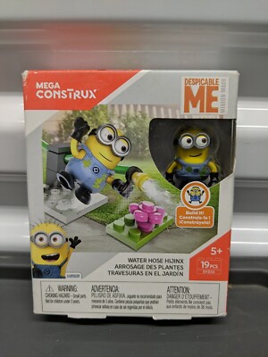 Despicable Me Mega Construx DYD33 Water Hose Hijinx New 19 Piece Minions