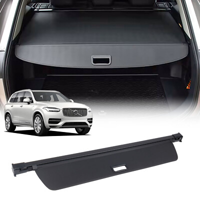 Trunk Cargo Cover For Volvo XC90 2016-2024 SUV Security Rear Black Luggage Shade