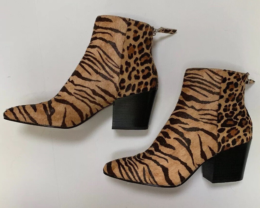 Suede Dolce Vita Aden Booties Dolce Vita Aden Tiger Print Calf