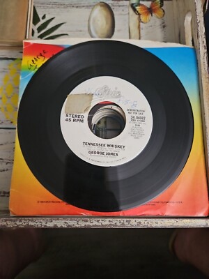 George Jones - Tennessee Whiskey 45 RPM, Epic Records, 1983