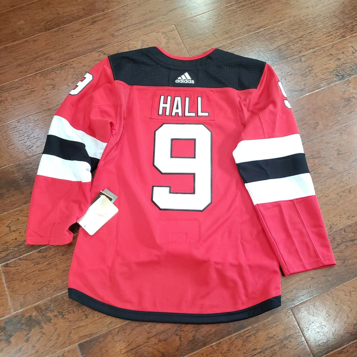 Adidas New Jersey Devils Authentic Mens Size 42 NHL Jersey Taylor Hall #9  $230!!