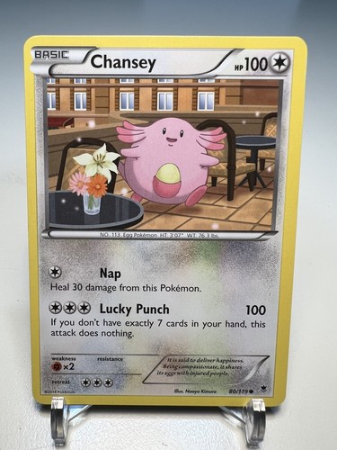 Pokémon TCG Chansey Phantom Forces 80/119 Regular Common 2014 - NM: Near Mint