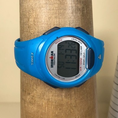Timex Ironman Triathlon Men T5L781 Sport Blue Rubber Quartz