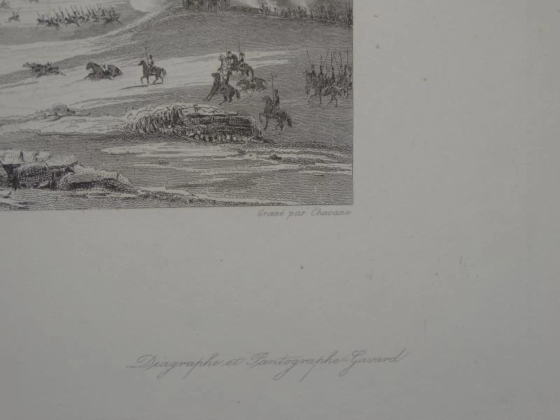 Combat Amstetten Bataille Lutzelberg Schlachten Kriege Gavard 2 Stahlstiche 1840 - Bild 4 von 4