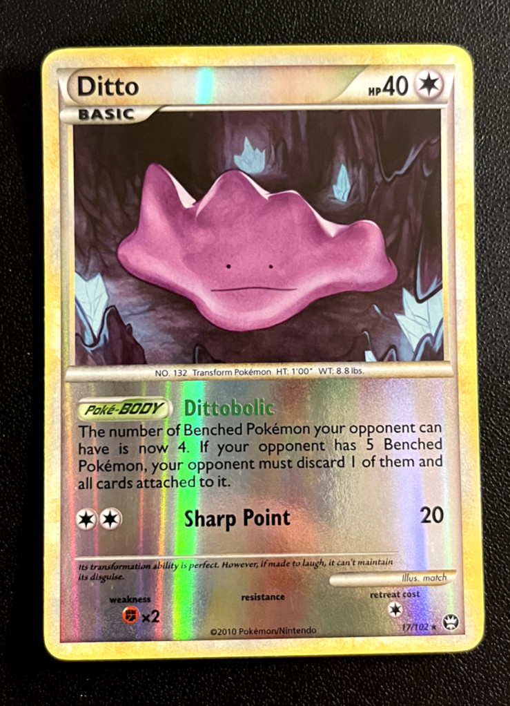 2010 Ditto 17/102 Triumphant Reverse Holo Rare Pokemon TCG - NEAR MINT (NM)