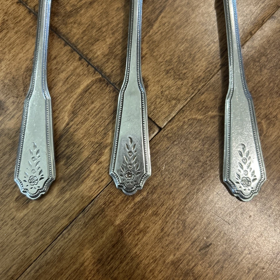 Stanley Roberts Rogers Brentwood Norcrest Stainless Flatware Lot of 6 SPOONS - Image 4 of 4