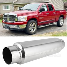 2.5 Inout 16 Long Exhaust Muffler Resonator Deep Tone For Dodge Ram 1500 2500