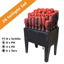 Schraubendreher Schraubenzieher Kreuzschlitz Kreuz-Schlitz Torx Satz 26-tlg. Set