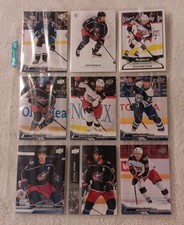 NHL Hockey Columbus Blue Jackets Lot Of (9) Cards Bulk Page Base Set Players