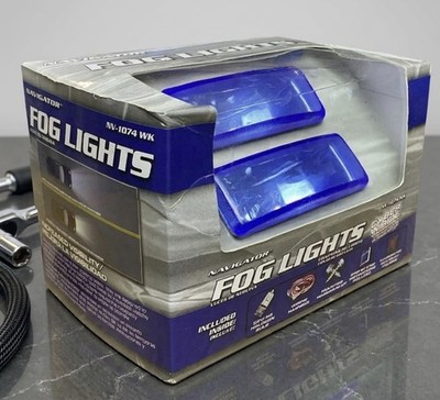 Pilot Navigator Rectangular Fog Light Kit NV-1074 WK Cyber White Technology NIB