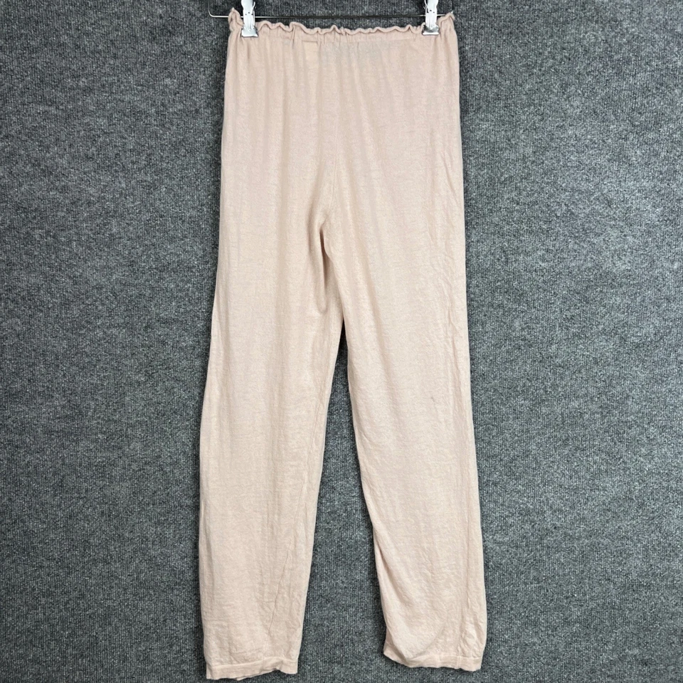 Conjunto de pijama de cachemir desnudo pantalones rosa suave ropa de salón para mujer XS Foto 3 de 4