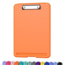 Clipboard with Storage, 8.5 x 11 Storage Clip Board with Low Profile Clip, He...