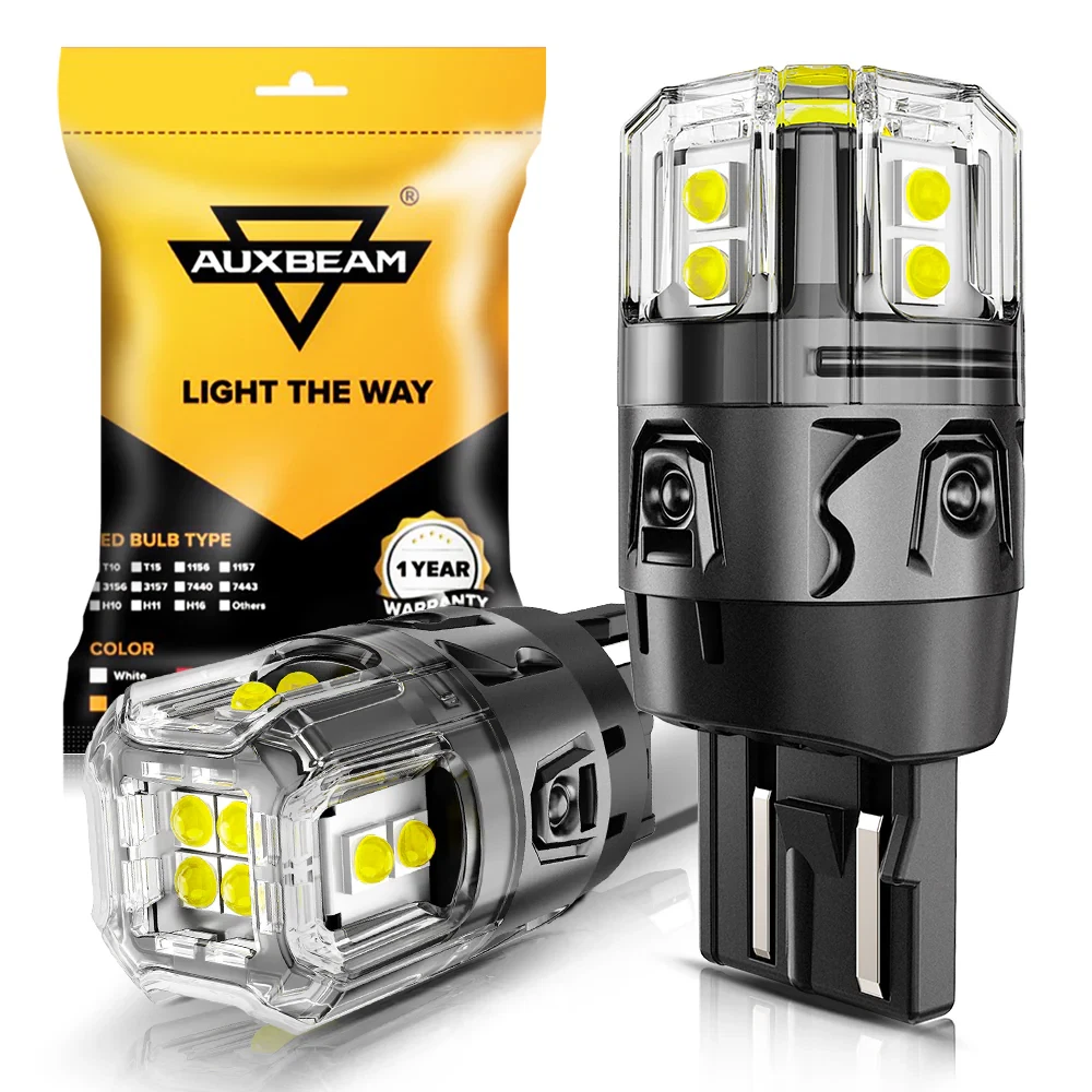AUXBEAM 7443 7444 7440 LED Backup Reverse Light Bulb Super Bright 6500K White 2x