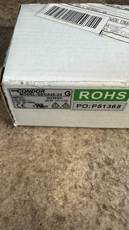 1PC New GECA40-24G CONDOR Switching power supply 24V 1.7A ROHS P51368 - Image 2 of 4