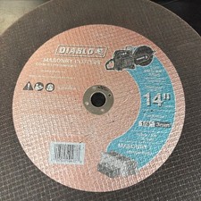 Set of 5 Brand New Diablo Masonry Cut Off Disc 14" 1/8"Thick 20MM Arbor