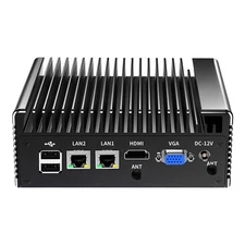  Industrial Mini PC 12th Gen J6412 4 Core 2*COM RS232 Fanless Embedded Computer