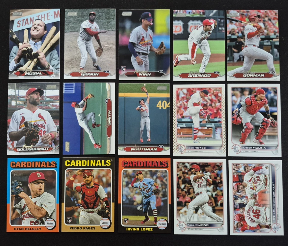 St. Louis кардиналов 100 + карты лот без дубликатов! См. фото. Pujols, Musial, Smith - Изображение 4 из 4