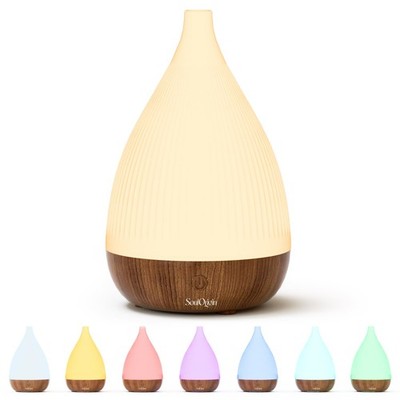 SOULORIGIN Ultrasonic Essential Oil Diffuser, Home Wood Grain (Dark) 