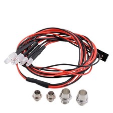 Headlights for 1/5 1/8 1/10 1/12 1/16 RC Car Truck 4 LED Light Kit Red White