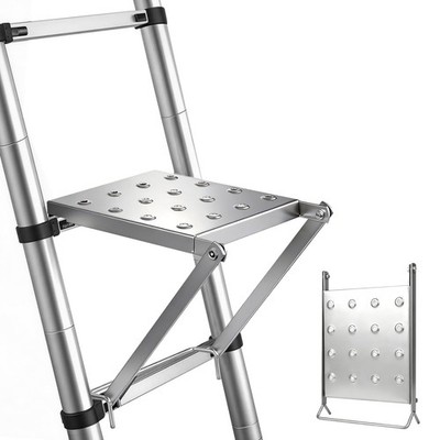 Foldable Anti-Slip Ladder Platform, Heavy-Duty 400lbs Capacity Work Tray Accesso