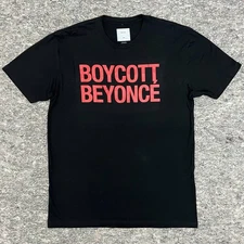 Official Boycott Beyoncé Formation World Tour Merch 2016 T-Shirt Adult Large