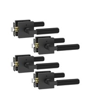 Asidrama 4 Pack Black Privacy Door Handles, Door Lever with Door Knobs Indoor...