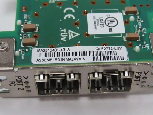 Lenovo 01KR591 ___ Qlogic QLE2772-LNV Dual Port 32Gb HBA Uchwyt połowy wysokości - Zdjęcie 3 z 4