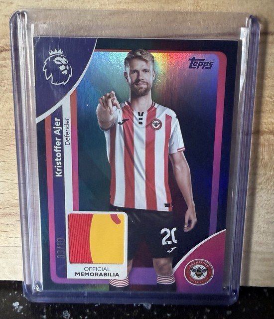Topps Premier League 2026 Kristoffer Ajer - Brentford Relic 03/10