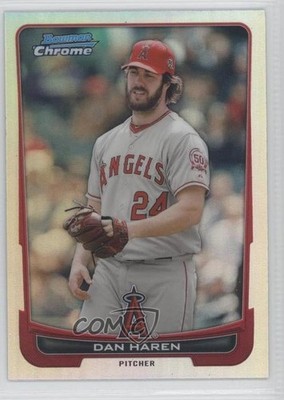 2012 Bowman Chrome Refractor Dan Haren #88 0o9