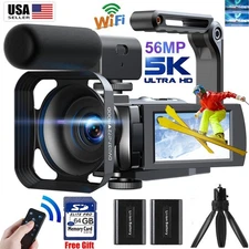 ✅16X Digital Cameras 5K Video Camera Camcorder UHD 56MP YouTube Podcast Camera~