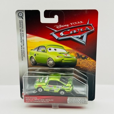 Disney Pixar Cars - METALLIC NICK STICKERS Scavenger Hunt 2018 - 1:55 Diecast