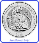 2025 UK Royal Tudor Beasts - Queen's Panther - 2 oz BU Silver 🍒ENCAPSULATED🍒