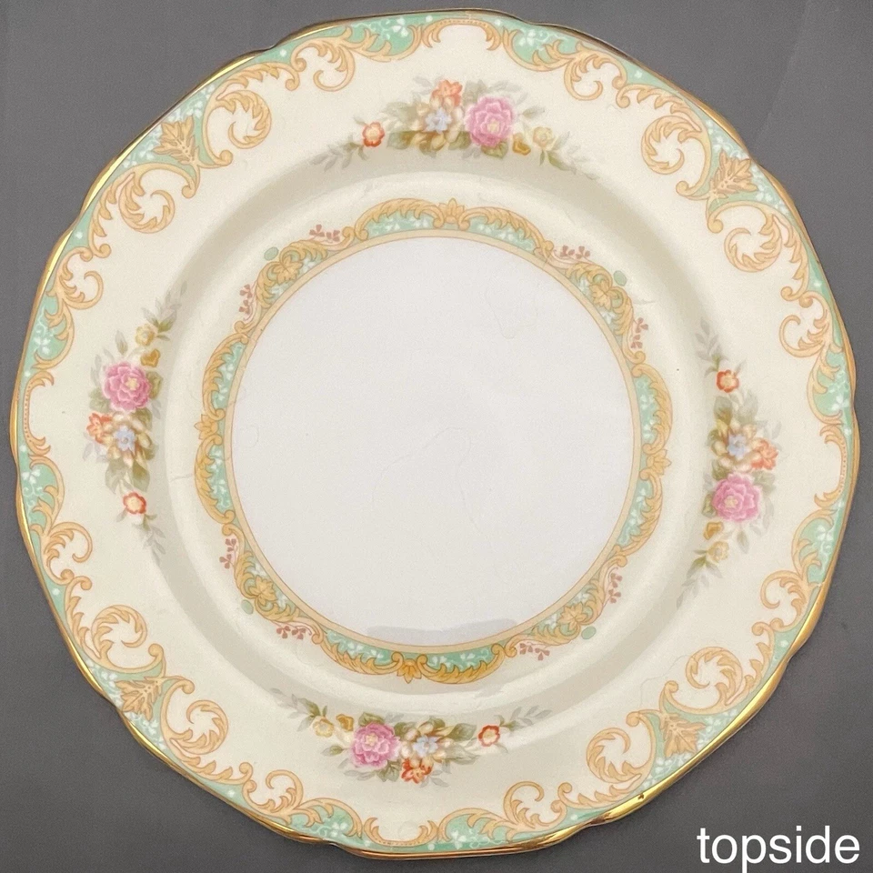Juego de 4 platos de ensalada/postre Noritake Morimura Roseglow 1931-1940 Japón 7,5" de diámetro Foto 4 de 4
