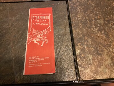 Early Storyland Village, Neptune New Jersey Brochure / Map